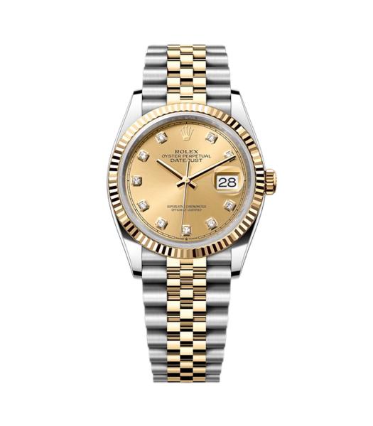 Rolex Datejust 36mm 126233 Champagne Dial Steel/Yellow - Brand New 2025