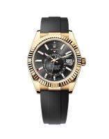 Rolex Sky Dweller 42mm 326238 Yellow Gold Oysterflex Black - Like New 2023