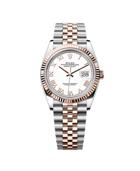 Rolex Datejust 36mm 126231 White dial Steel/Rose Gold Jubilee - Brand New 2025
