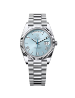 Rolex Day-Date 40mm 228236 Ice blue Platin President Bracelet - Brand New 2025