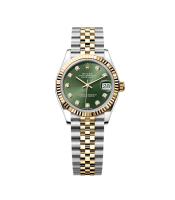 Rolex Datejust 31mm 278273 Olive Green Dial diamonds Steel/Yellow Jubilee - Brand New 2025