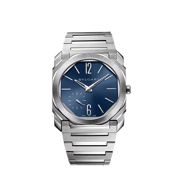 Bvlgari Octo Finissimo Watch 40mm 103431 Blue Dial - Like New 2020