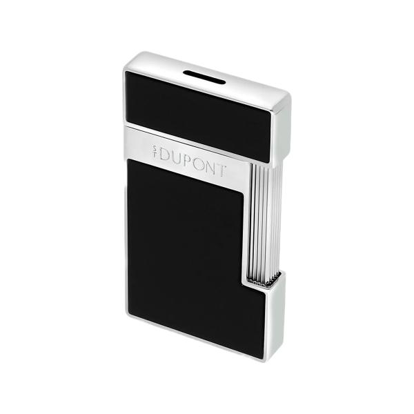 S.T. Dupont Slimmy Silver & Siyah Lacquer Çakmak 28221 - Brand New 2025