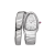 Bvlgari Tubogas Serpenti 35mm 101816 Steel White diamonds - Brand New 2025