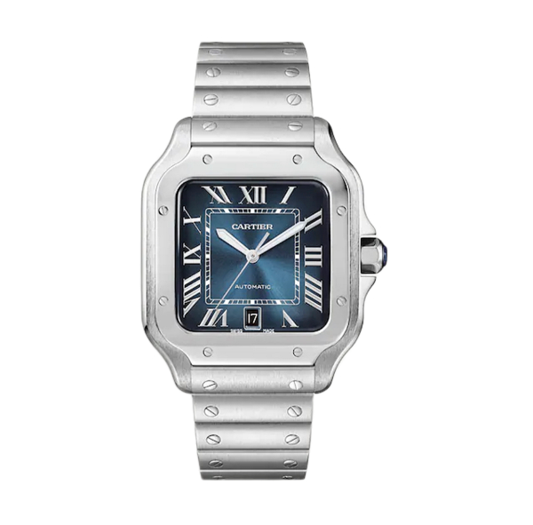 Cartier Santos 40mm WSSA0071 Large Blue Dial Steel - Like New 2024