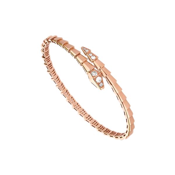 Bvlgari Serpenti Viper Bracelet 360707 Rose Gold Size 17 - Like New 2024