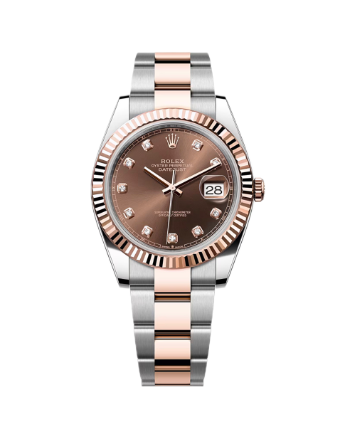 Rolex Datejust 41mm 126331 Chocolate Diamond Dial Steel/Rose Gold Oyster - Brand New 2026